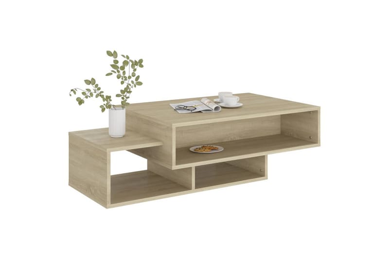 Salongbord sonoma eik 105x55x32 cm sponplate - Brun - Møbler - Bord - Sofabord