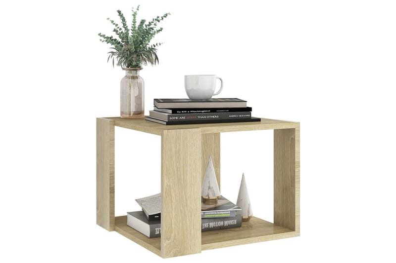 Salongbord sonoma eik 40x40x30 cm sponplate - Brun - Møbler - Bord - Sofabord