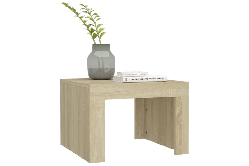 Salongbord sonoma eik 50x50x35 cm sponplate - Brun - Møbler - Bord - Sofabord