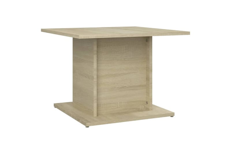 Salongbord sonoma eik 55,5x55,5x40 cm sponplate - Beige - Møbler - Bord - Sofabord