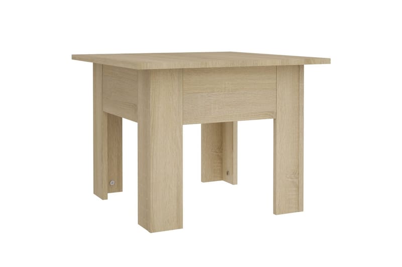 Salongbord sonoma eik 55x55x42 cm sponplate - Brun - Møbler - Bord - Sofabord