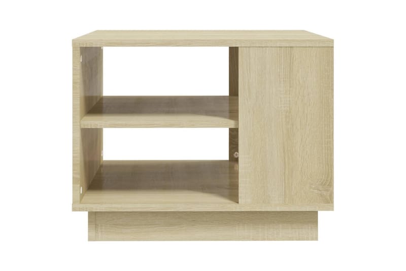 Salongbord sonoma eik 55x55x43 cm sponplate - Brun - Møbler - Bord - Sofabord