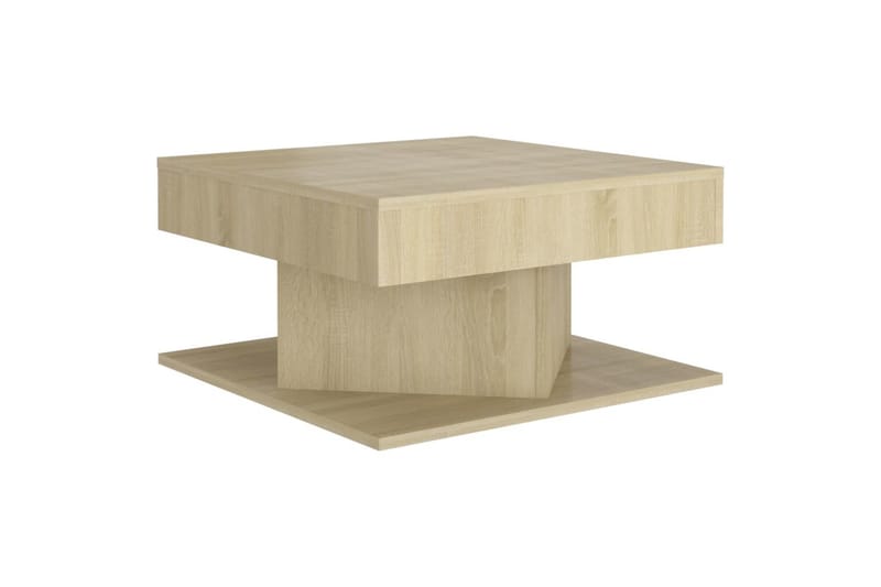 Salongbord sonoma eik 57x57x30 cm sponplate - Brun - Møbler - Bord - Sofabord