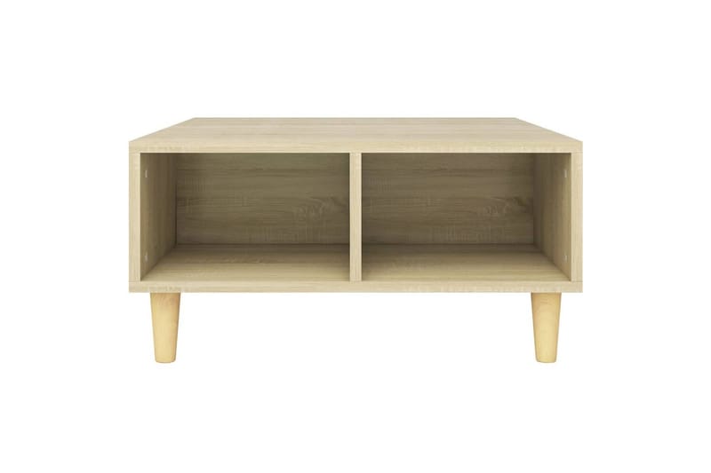 Salongbord sonoma eik 60x60x30 cm sponplate - Brun - Møbler - Bord - Sofabord