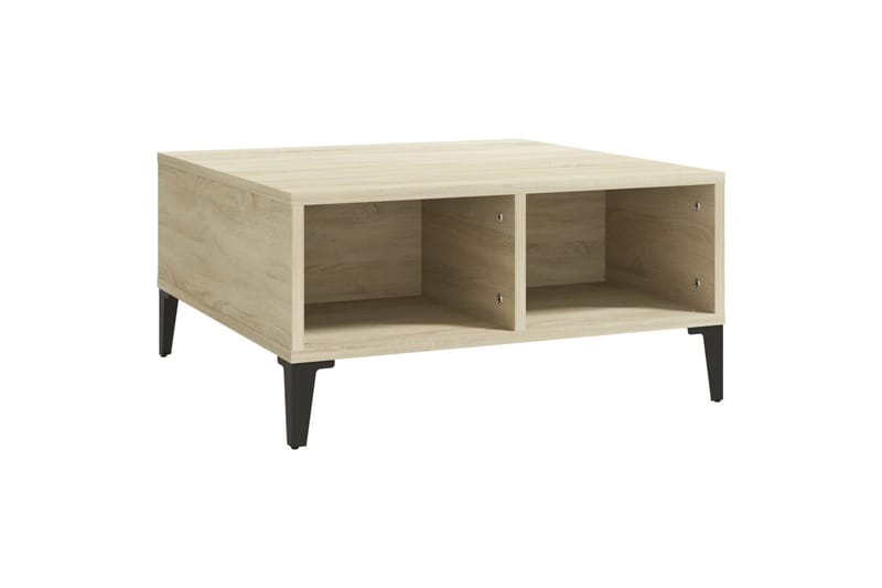 Salongbord sonoma eik 60x60x30 cm sponplate - Brun - Møbler - Bord - Sofabord