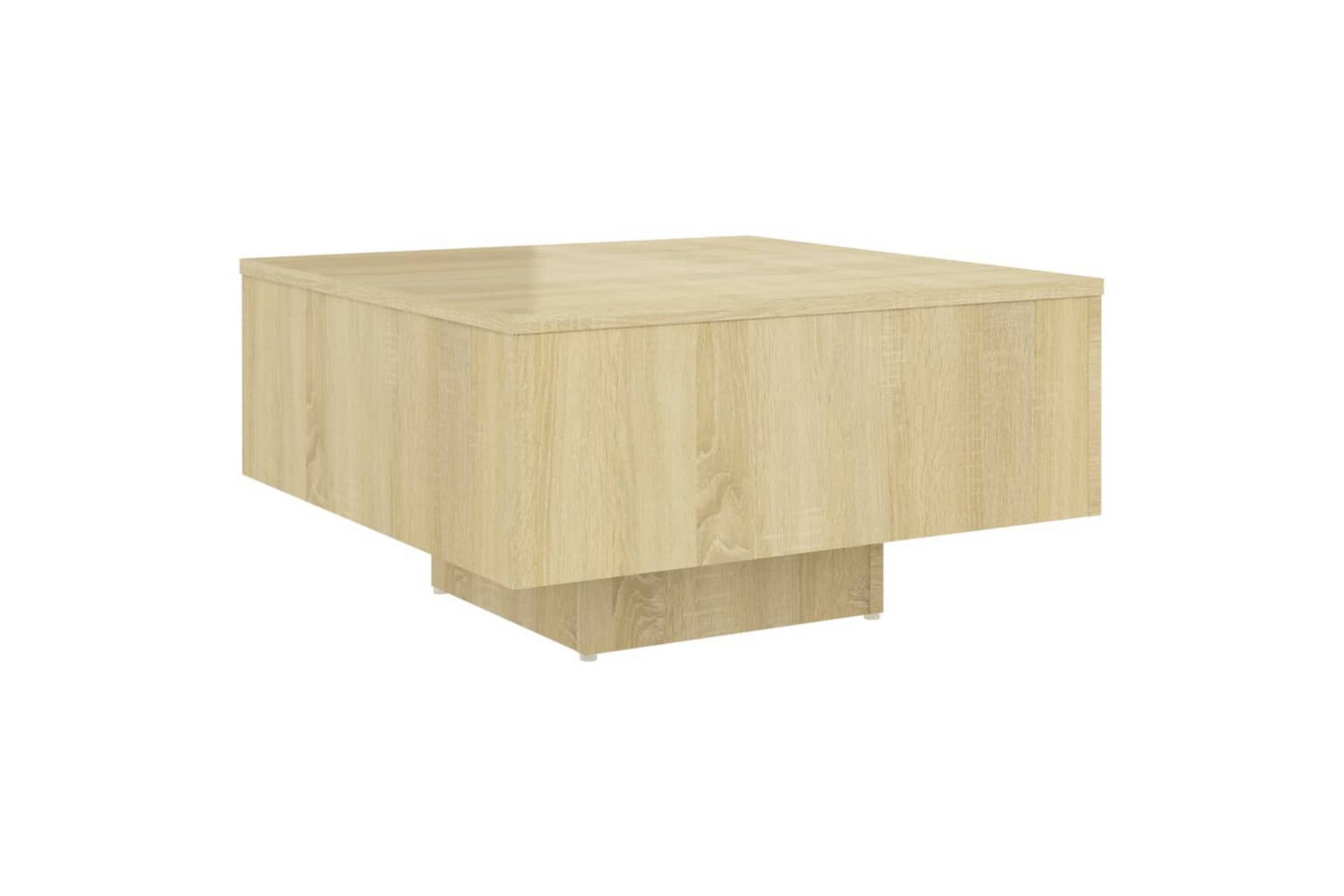 Salongbord sonoma eik 60x60x31,5 cm sponplate - Brun - Møbler - Bord - Sofabord