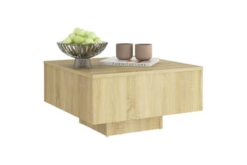 Salongbord sonoma eik 60x60x31,5 cm sponplate - Brun - Møbler - Bord - Sofabord