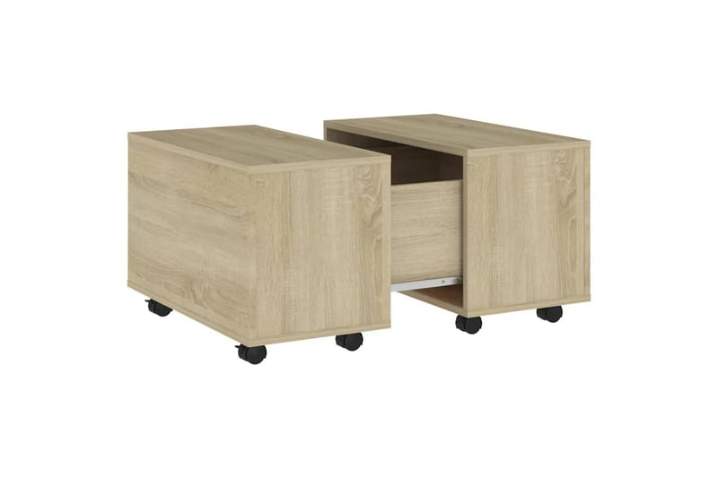 Salongbord sonoma eik 60x60x38 cm sponplate - Brun - Møbler - Bord - Sofabord
