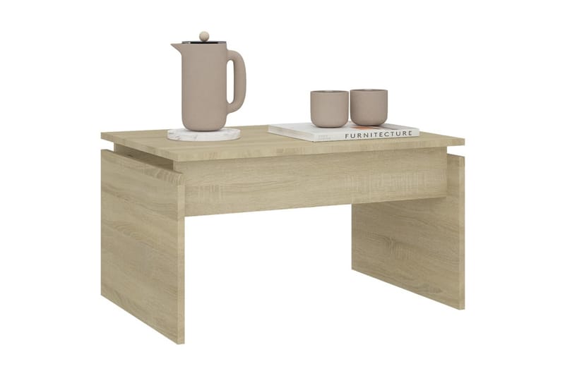 Salongbord sonoma eik 68x50x38 cm sponplate - Brun - Møbler - Bord - Sofabord