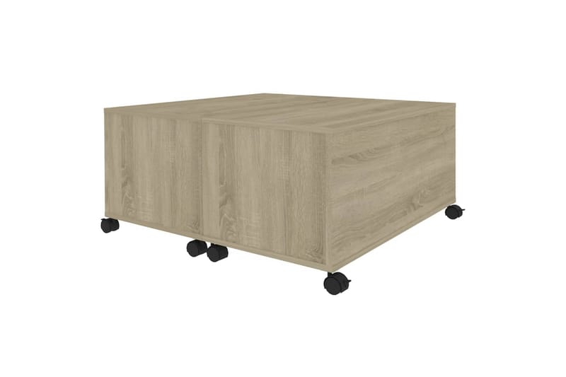 Salongbord sonoma eik 75x75x38 cm sponplate - Brun - Møbler - Bord - Sofabord