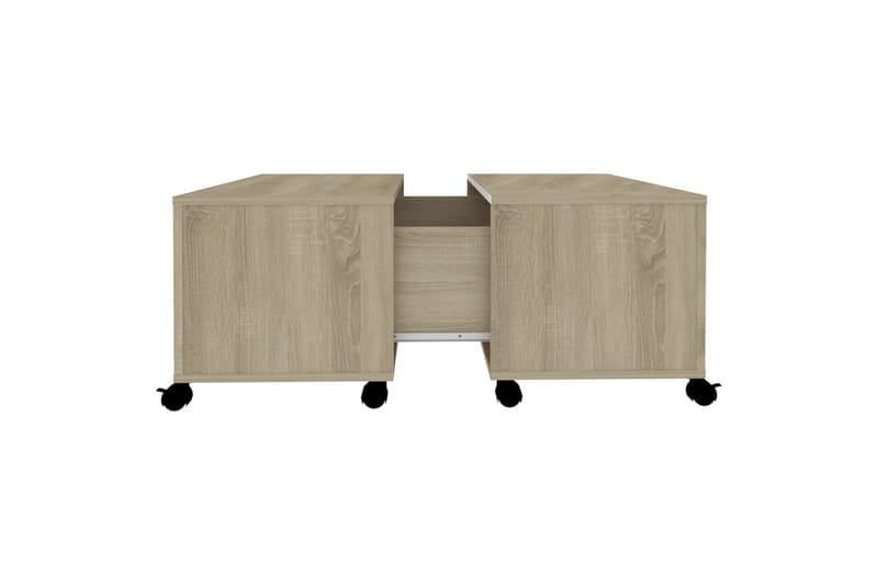 Salongbord sonoma eik 75x75x38 cm sponplate - Brun - Møbler - Bord - Sofabord