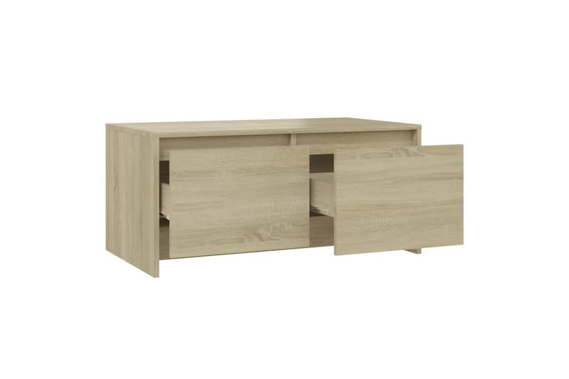 Salongbord sonoma eik 90x50x41,5 cm sponplate - Beige - Møbler - Bord - Sofabord