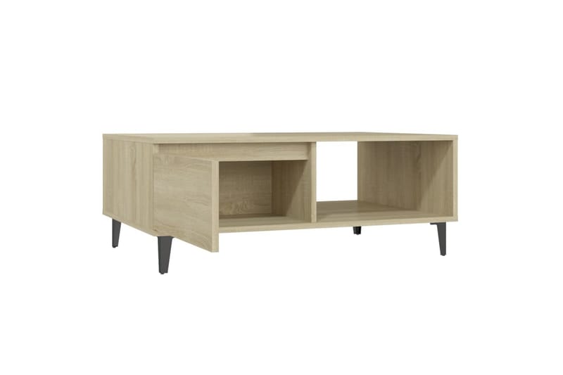 Salongbord sonoma eik 90x60x35 cm sponplate - Brun - Møbler - Bord - Sofabord