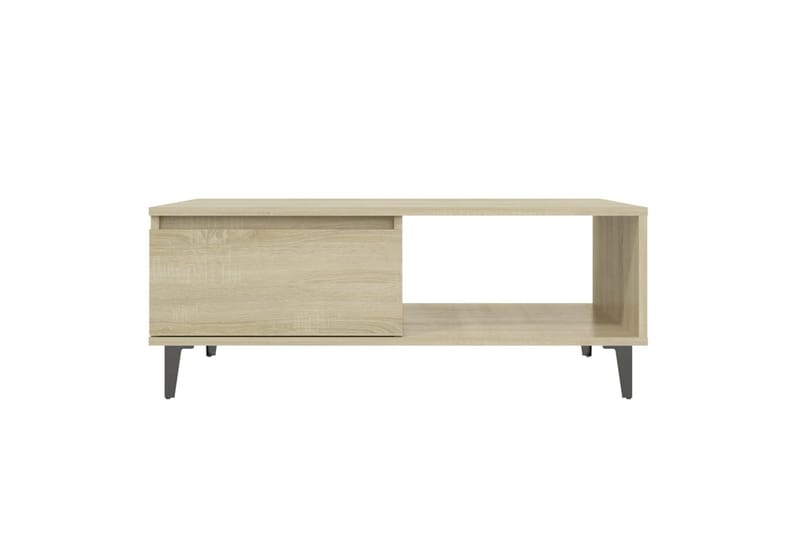 Salongbord sonoma eik 90x60x35 cm sponplate - Brun - Møbler - Bord - Sofabord