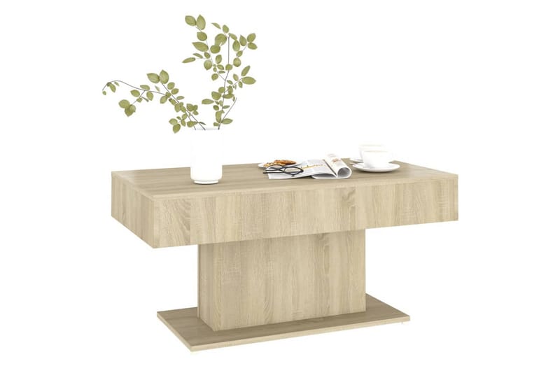 Salongbord sonoma eik 96x50x45 cm sponplate - Brun - Møbler - Bord - Sofabord