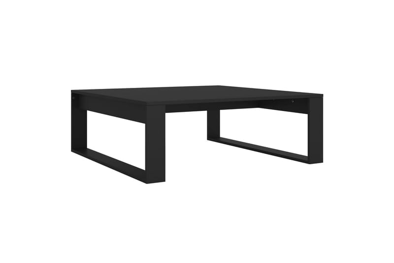Salongbord svart 100x100x35 cm sponplate - Svart - Møbler - Bord - Sofabord