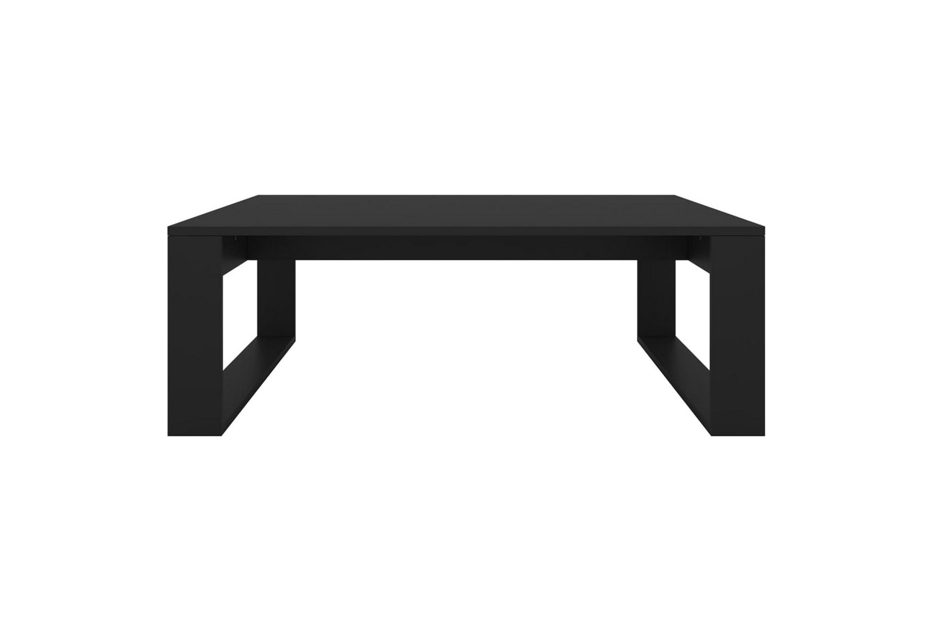 Salongbord svart 100x100x35 cm sponplate - Svart - Møbler - Bord - Sofabord