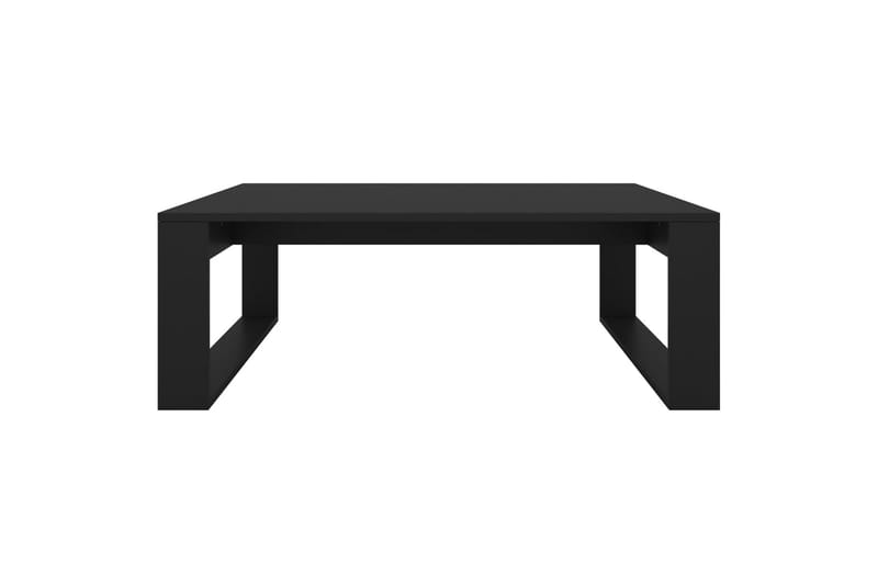 Salongbord svart 100x100x35 cm sponplate - Svart - Møbler - Bord - Sofabord