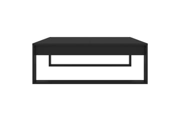 Salongbord svart 100x100x35 cm sponplate - Svart - Møbler - Bord - Sofabord