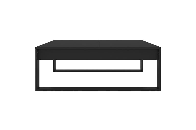 Salongbord svart 100x100x35 cm sponplate - Svart - Møbler - Bord - Sofabord