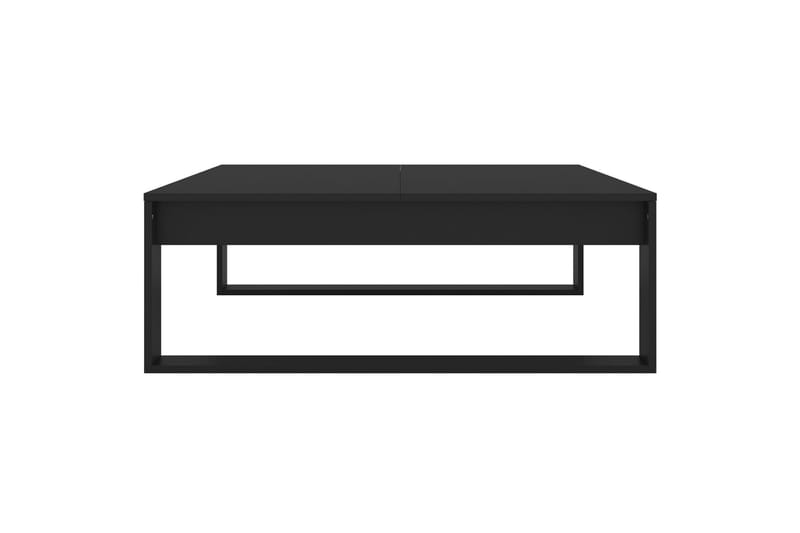 Salongbord svart 100x100x35 cm sponplate - Svart - Sofabord