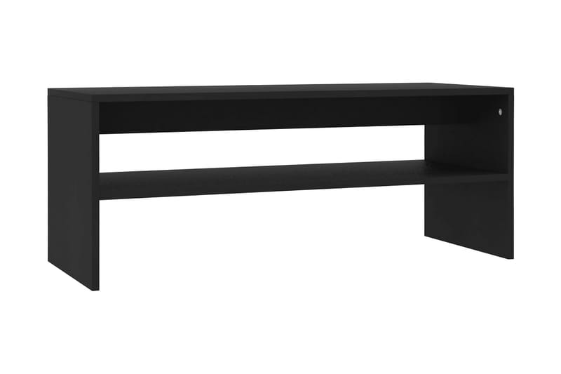 Salongbord svart 100x40x40 cm sponplate - Svart - Sofabord