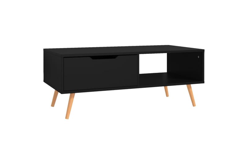 Salongbord svart 100x49,5x43 cm sponplate - Svart - Møbler - Bord - Sofabord