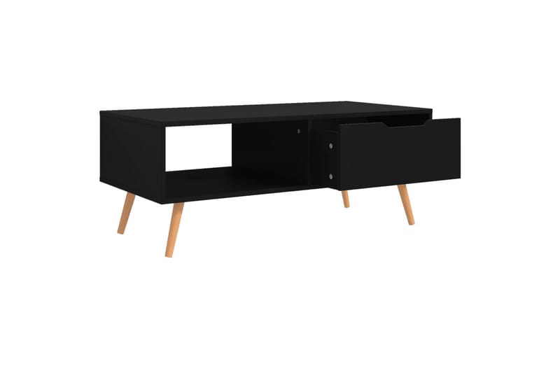 Salongbord svart 100x49,5x43 cm sponplate - Svart - Møbler - Bord - Sofabord