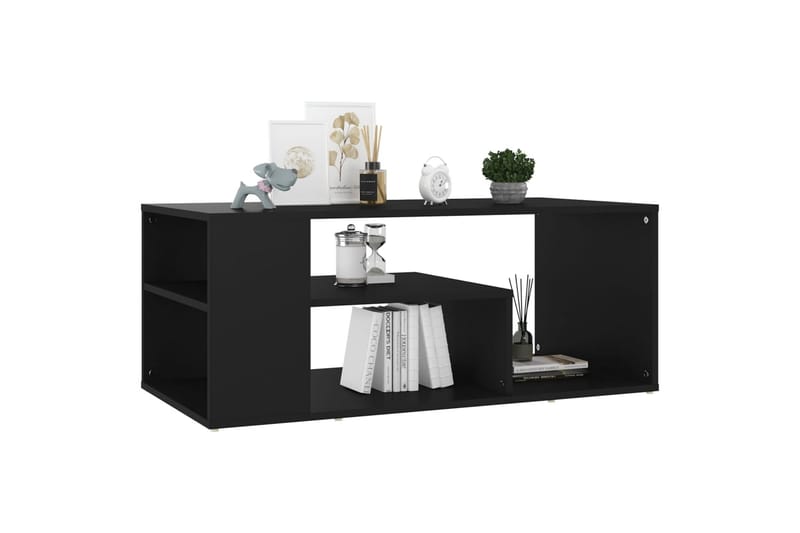 Salongbord svart 100x50x40 cm sponplate - Svart - Møbler - Bord - Sofabord