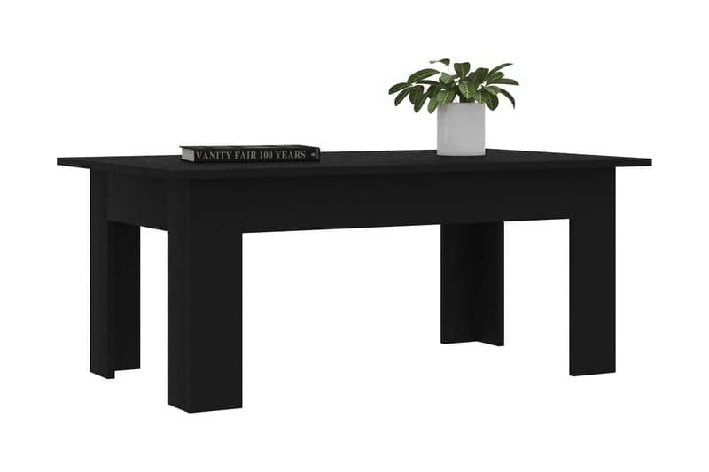 Salongbord svart 100x60x42 cm sponplate - Møbler - Bord - Sofabord