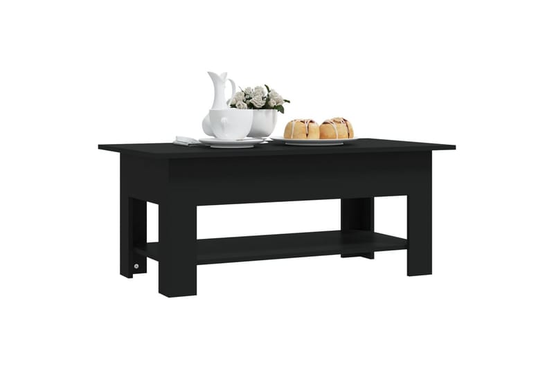 Salongbord svart 102x55x42 cm sponplate - Svart - Møbler - Bord - Sofabord