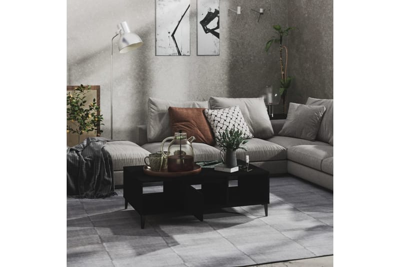 Salongbord svart 103,5x60x35 cm sponplate - Svart - Møbler - Bord - Sofabord