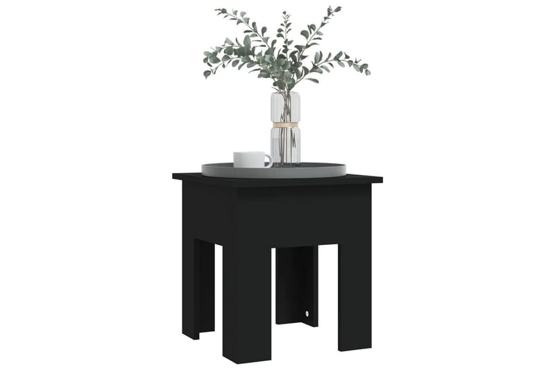 Salongbord svart 40x40x42 cm sponplate - Svart - Sofabord