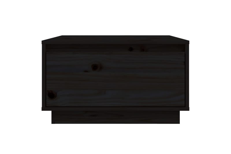 Salongbord svart 55x56x32 cm heltre furu - Svart - Møbler - Bord - Sofabord