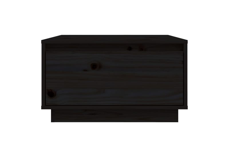 Salongbord svart 55x56x32 cm heltre furu - Svart - Sofabord