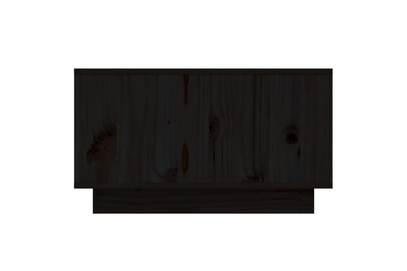 Salongbord svart 55x56x32 cm heltre furu - Svart - Møbler - Bord - Sofabord