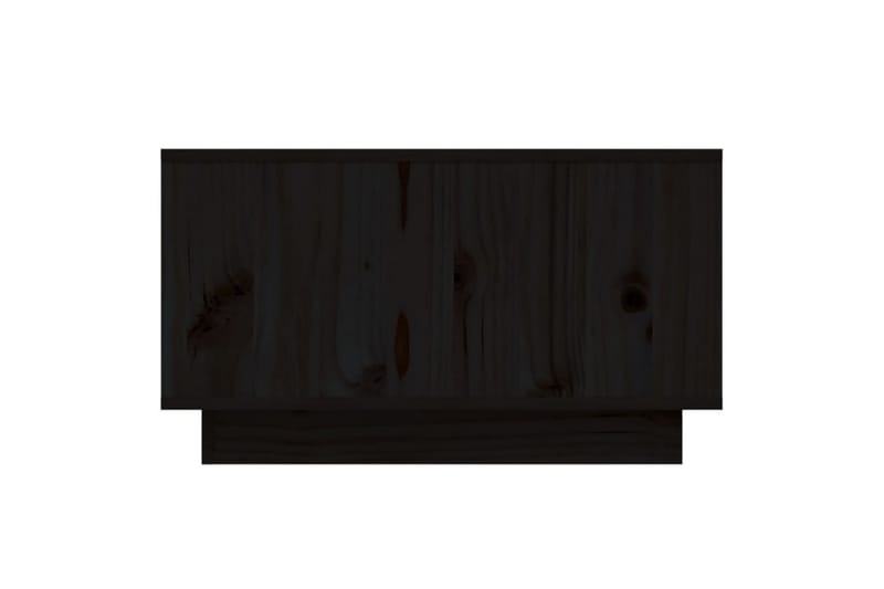 Salongbord svart 55x56x32 cm heltre furu - Svart - Sofabord