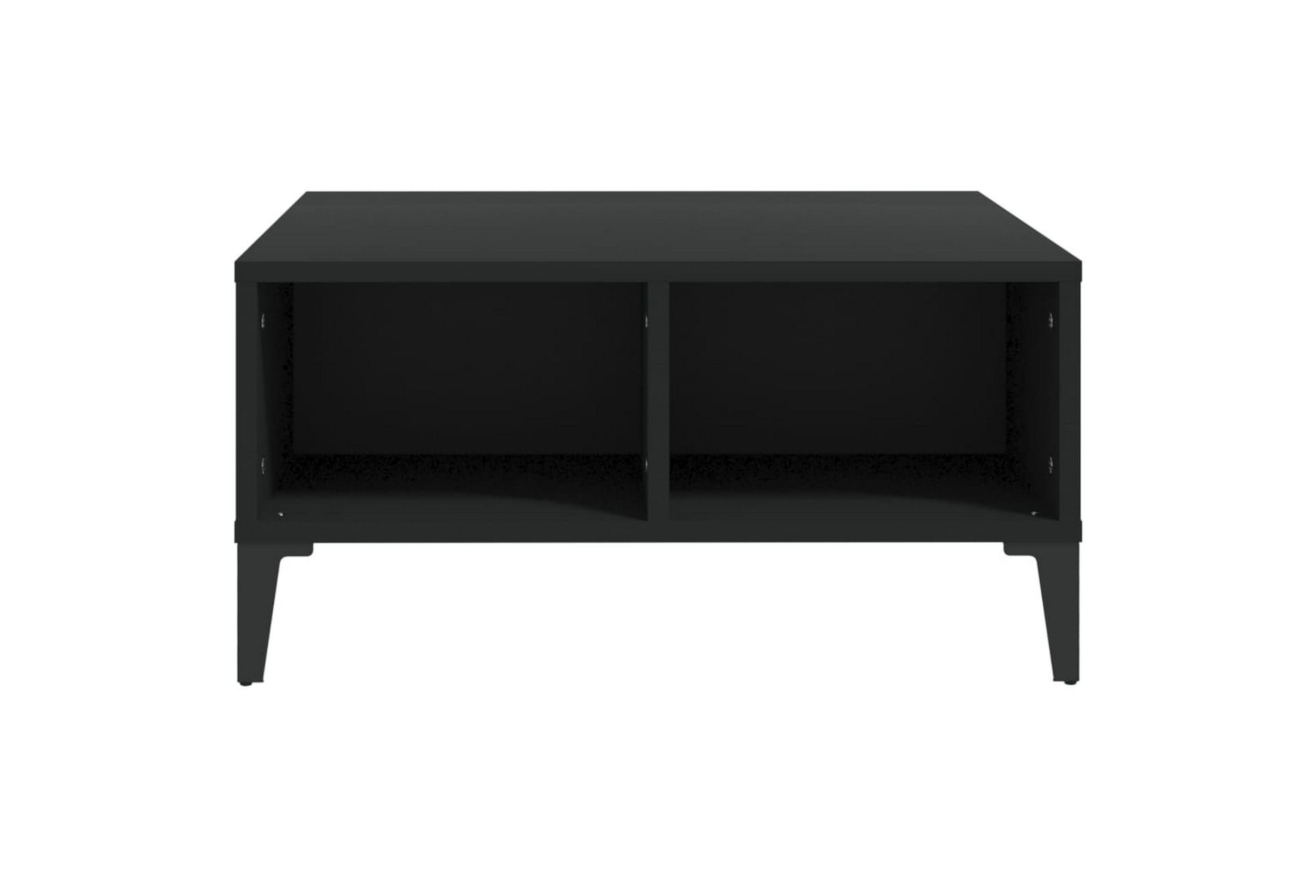 Salongbord svart 60x60x30 cm sponplate - Svart - Møbler - Bord - Sofabord
