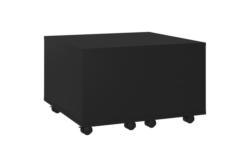 Salongbord svart 60x60x38 cm sponplate - Svart - Sofabord