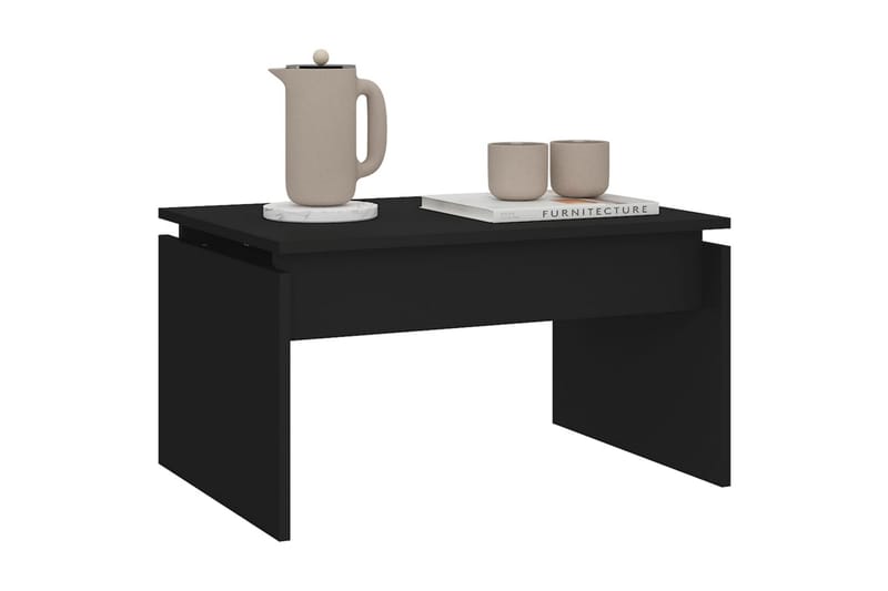 Salongbord svart 68x50x38 cm sponplate - Svart - Møbler - Bord - Sofabord