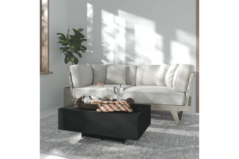 Salongbord svart 85x55x31 cm sponplate - Svart - Møbler - Bord - Sofabord