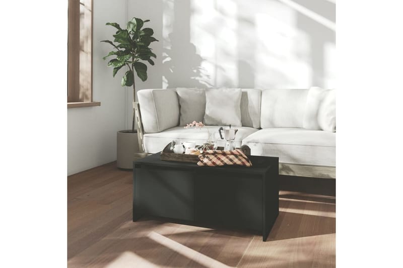 Salongbord svart 90x50x41,5 cm sponplate - Svart - Møbler - Bord - Sofabord