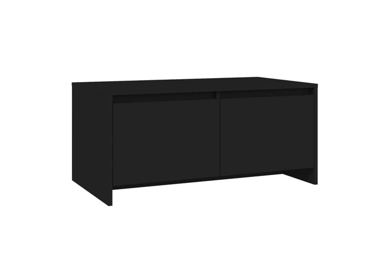 Salongbord svart 90x50x41,5 cm sponplate - Svart - Sofabord