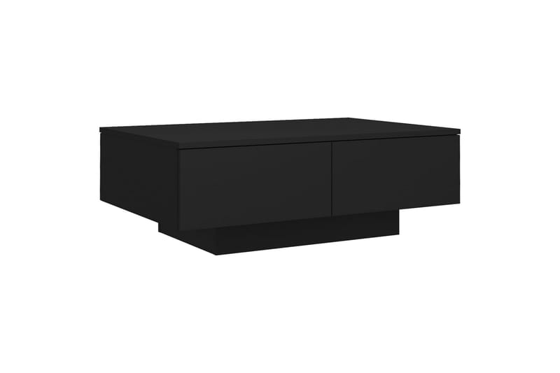 Salongbord svart 90x60x31 cm sponplate - Svart - Sofabord
