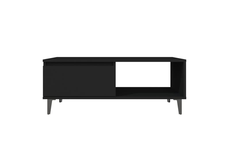 Salongbord svart 90x60x35 cm sponplate - Svart - Sofabord