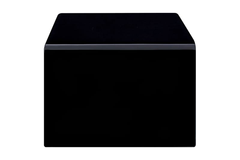 Salongbord svart 98x45x31 cm herdet glass - Svart - Sofabord