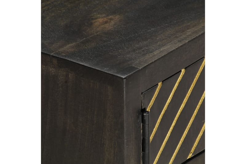 Salongbord svart og gull 90x50x35 cm heltre mango - Sofabord