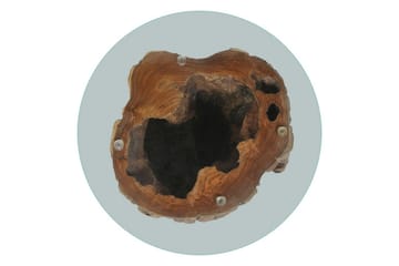 Salongbord teak glass 50x40 cm - Glass/Teak - Møbler - Bord - Sofabord