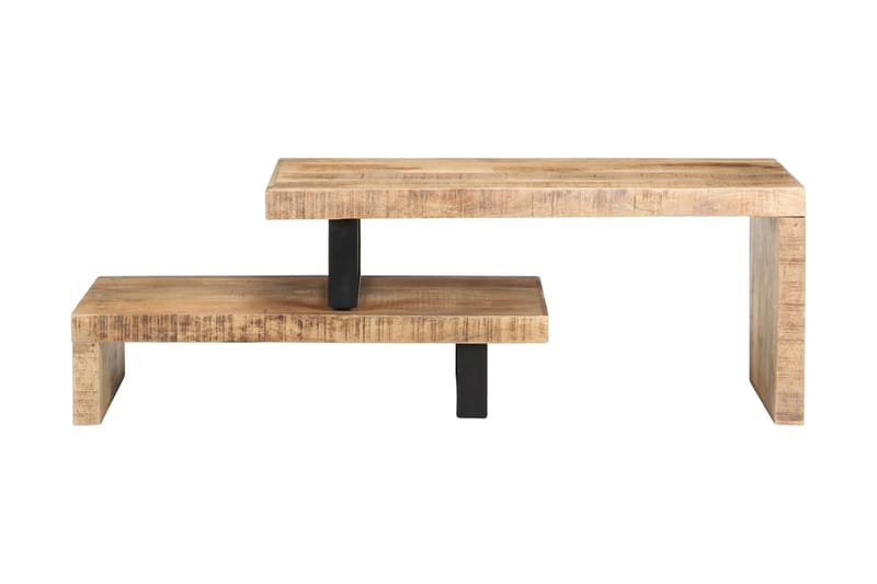 Salongbordsett 2 stk heltre mango - Møbler - Bord - Sofabord