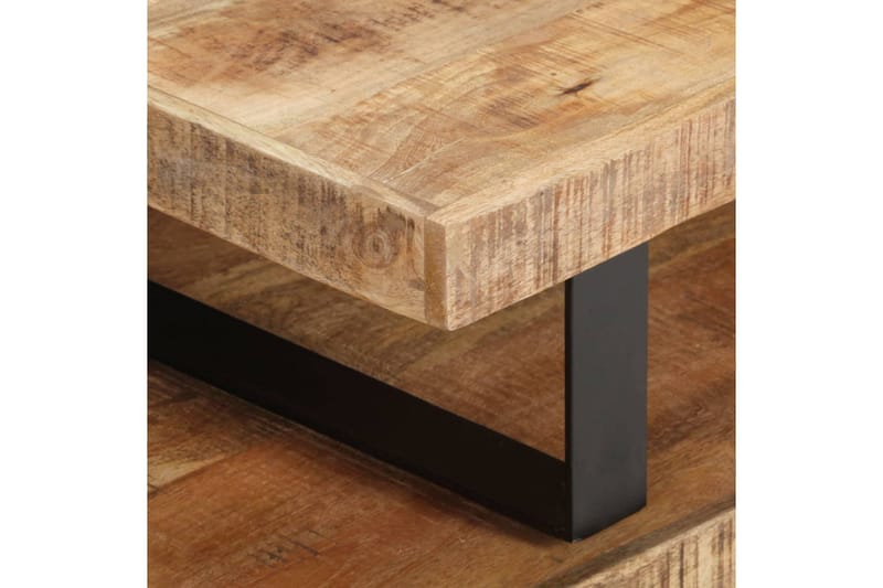 Salongbordsett 2 stk heltre mango - Møbler - Bord - Sofabord